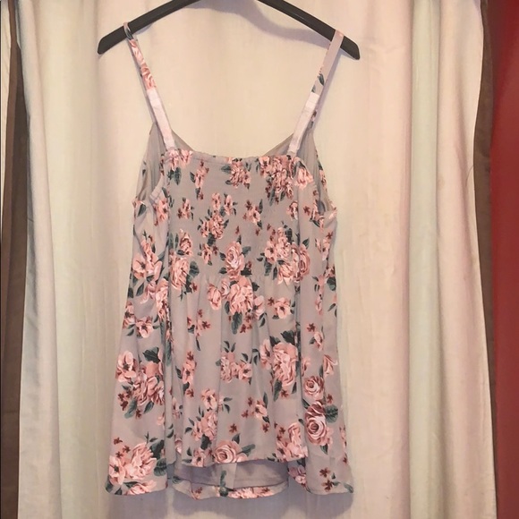 Torrid Spaghetti strap floral tap - Picture 4 of 5